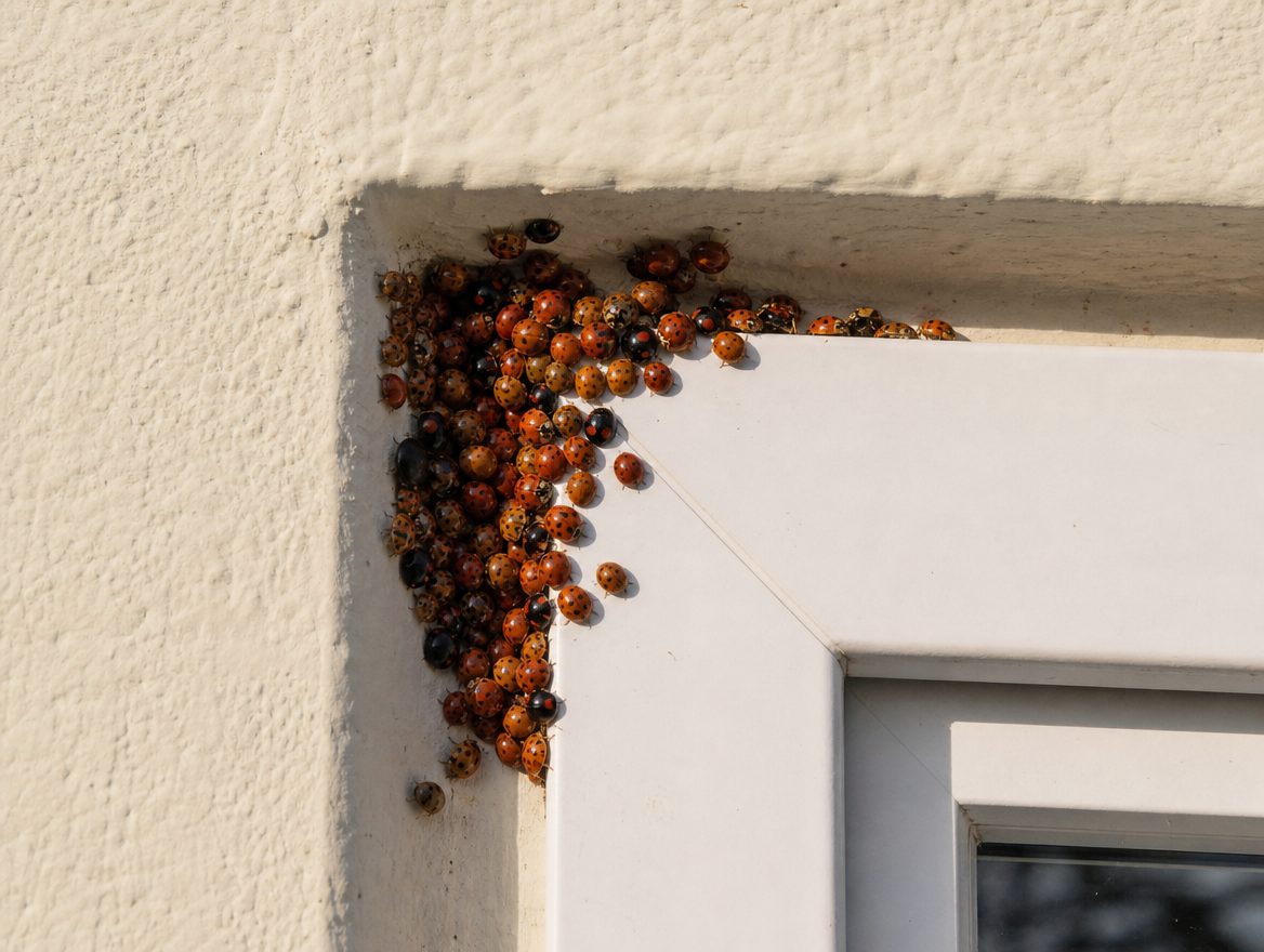 Asiatischer Marienkäfer: erkennen, Bisse, gelbe Flecken und was hilft