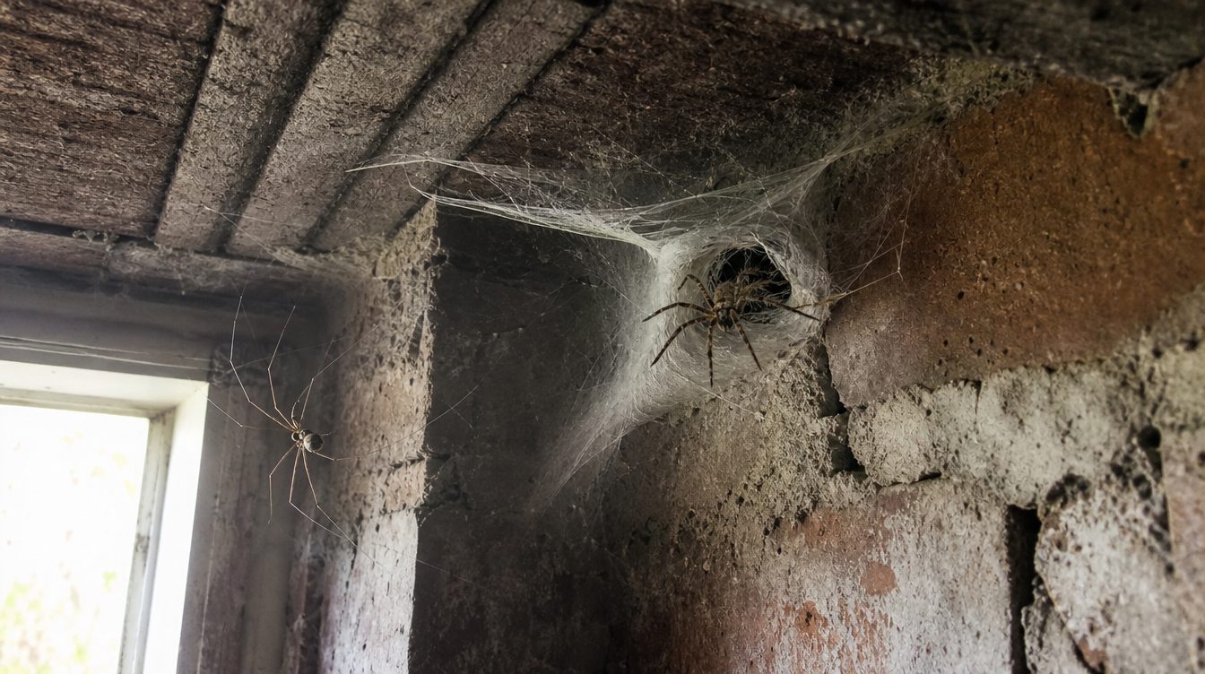 Hauswinkelspinne: Hauswinkelspinne, Nosferatu-Spinne oder Zitterspinne