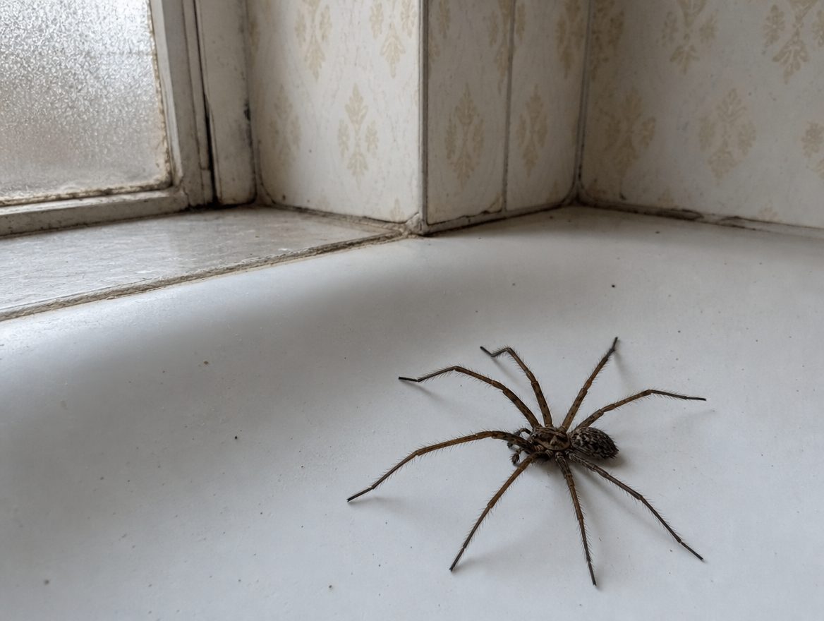 Hauswinkelspinne: Erkennen, Biss und warum sie im Herbst kommt