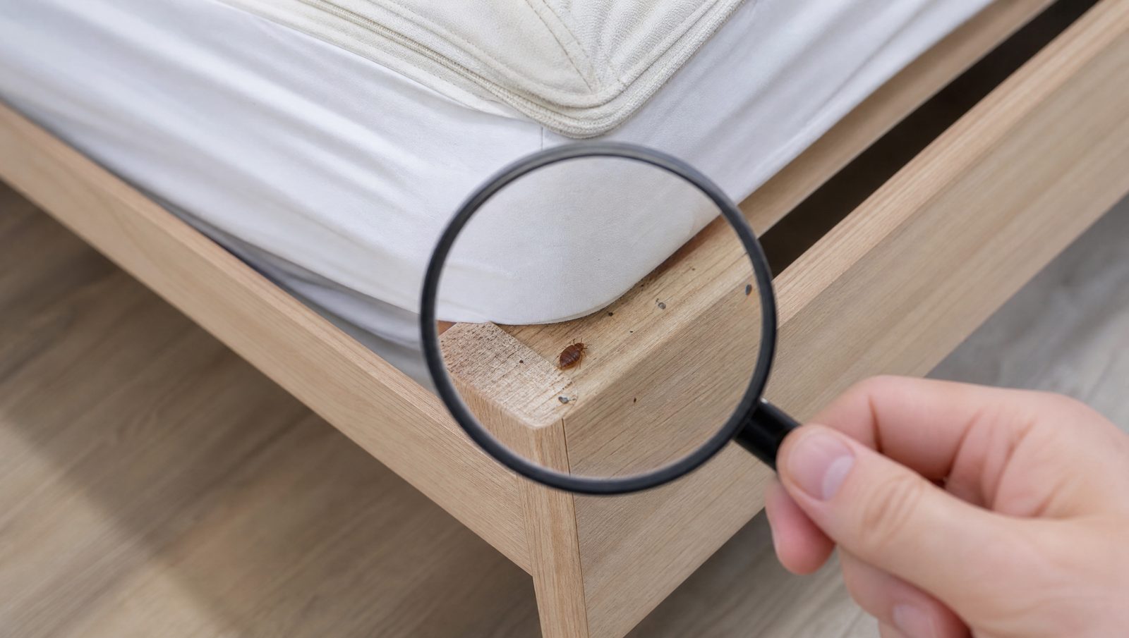 Illustration: Warum sitzen Käferlarven ausgerechnet im Bett?