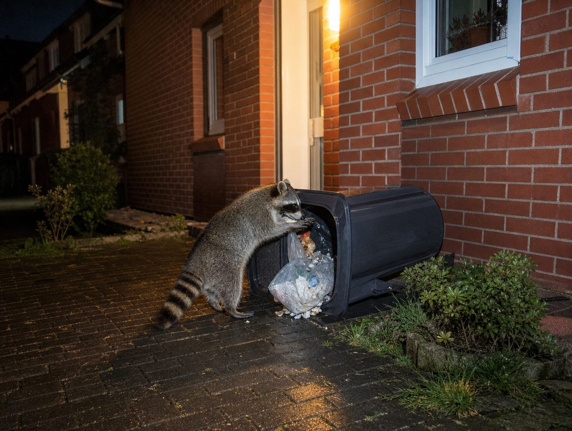 Marderhund und Waschbär: erkennen, unterscheiden, vom Haus fernhalten