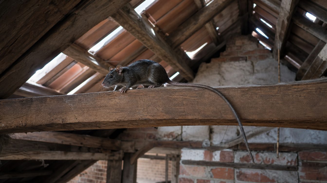 Wanderratte und Hausratte: Hausratte erkennen: schlank, dunkel, langer Schwanz